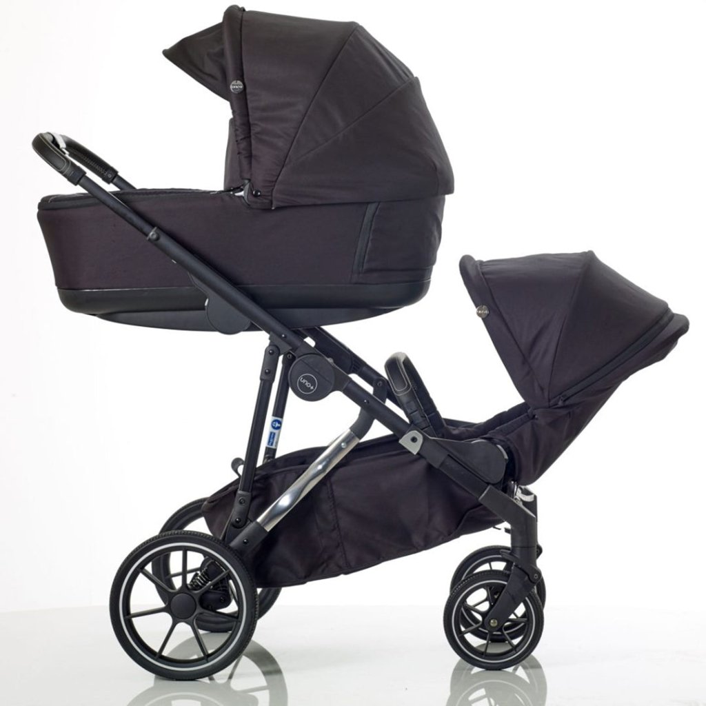 Bambinista-MEE-GO-Travel-MEE-GO Uno Plus Twin Stroller - Black/Rose