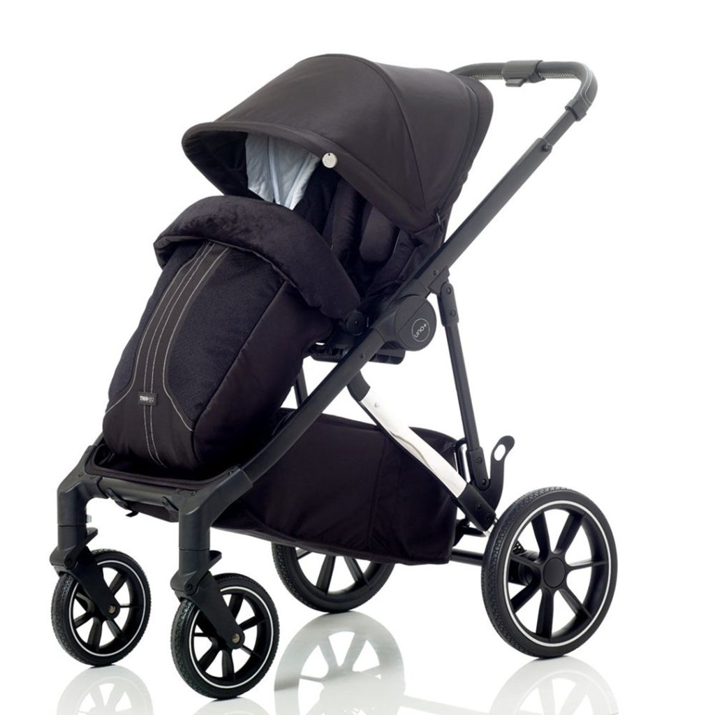 Bambinista-MEE-GO-Travel-MEE-GO Uno Plus Twin Stroller - Black/Rose