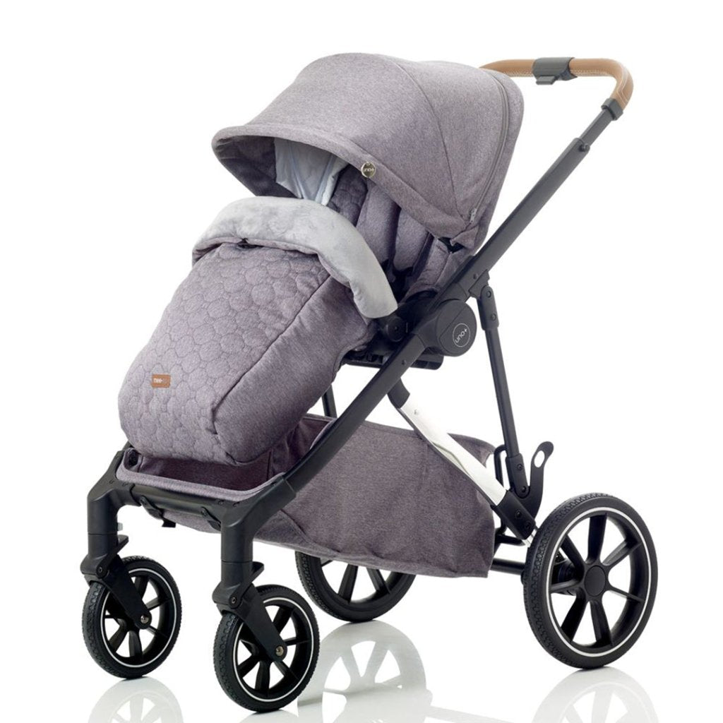 Bambinista-MEE-GO-Travel-MEE-GO Uno Plus Twin Stroller - Grey/Chrome