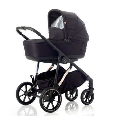 Bambinista-MEE-GO-Travel-MEE-GO Uno Plus Twin Stroller with 2 Cosmo i-Size Car Seats Stroller - Black/Chrome