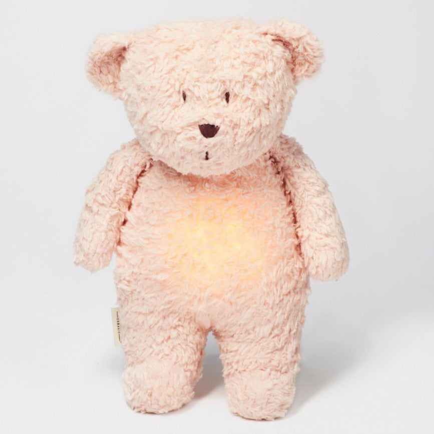 Bambinista-MOONIE-Toys-Moonie Humming Bear Nightlight - Rose