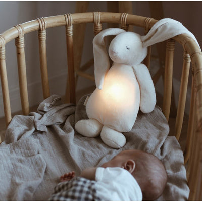 Bambinista-MOONIE-Decor-Moonie Humming Friend Baby Nightlight - Silver