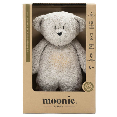Bambinista-MOONIE-Decor-Moonie Organic Humming Bear - Grey Natur