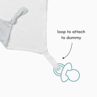 Bambinista-MORI-Accessories-MORI Bear Comforter - Blue Stripe