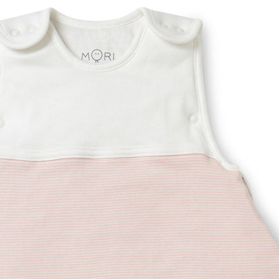 Bambinista-MORI-Pyjamas-MORI Clever Sleeping Bag 1.5 TOG - Blush Stripe