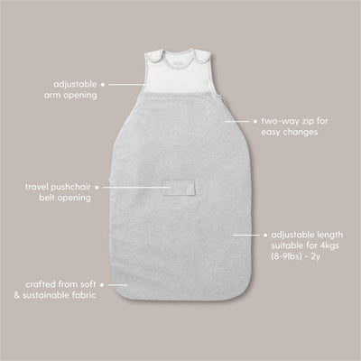 Bambinista-MORI-Sleeping Bags-MORI Multi TOG Clever Sleeping Bag - Grey