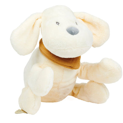 Bambinista-NATTOU-Toys-NATTOU Charlie - Cuddly Dog Flannel Vanilla