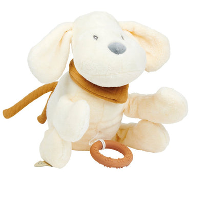 Bambinista-NATTOU-Toys-NATTOU Charlie - Cuddly Dog Flannel Vanilla