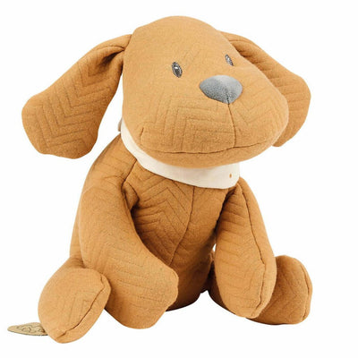 Bambinista-NATTOU-Toys-NATTOU Charlie - Cuddly Dog Jacquard Caramel
