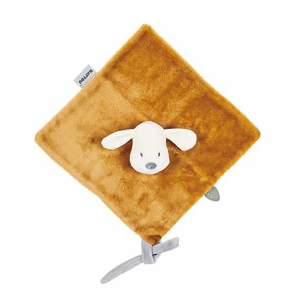 Bambinista-NATTOU-Toys-NATTOU Charlie - Doudou Flannel Caramel