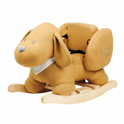 Bambinista-NATTOU-Toys-NATTOU Charlie - Rocker Dog Jacquard Caramel