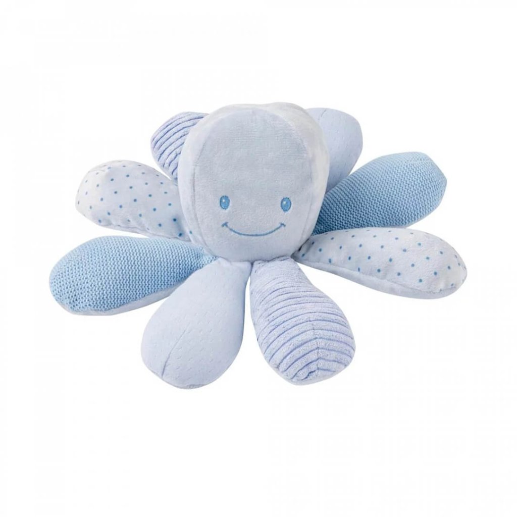 Bambinista-NATTOU-Toys-NATTOU Lapidou - Activity Octopus Toy Blue