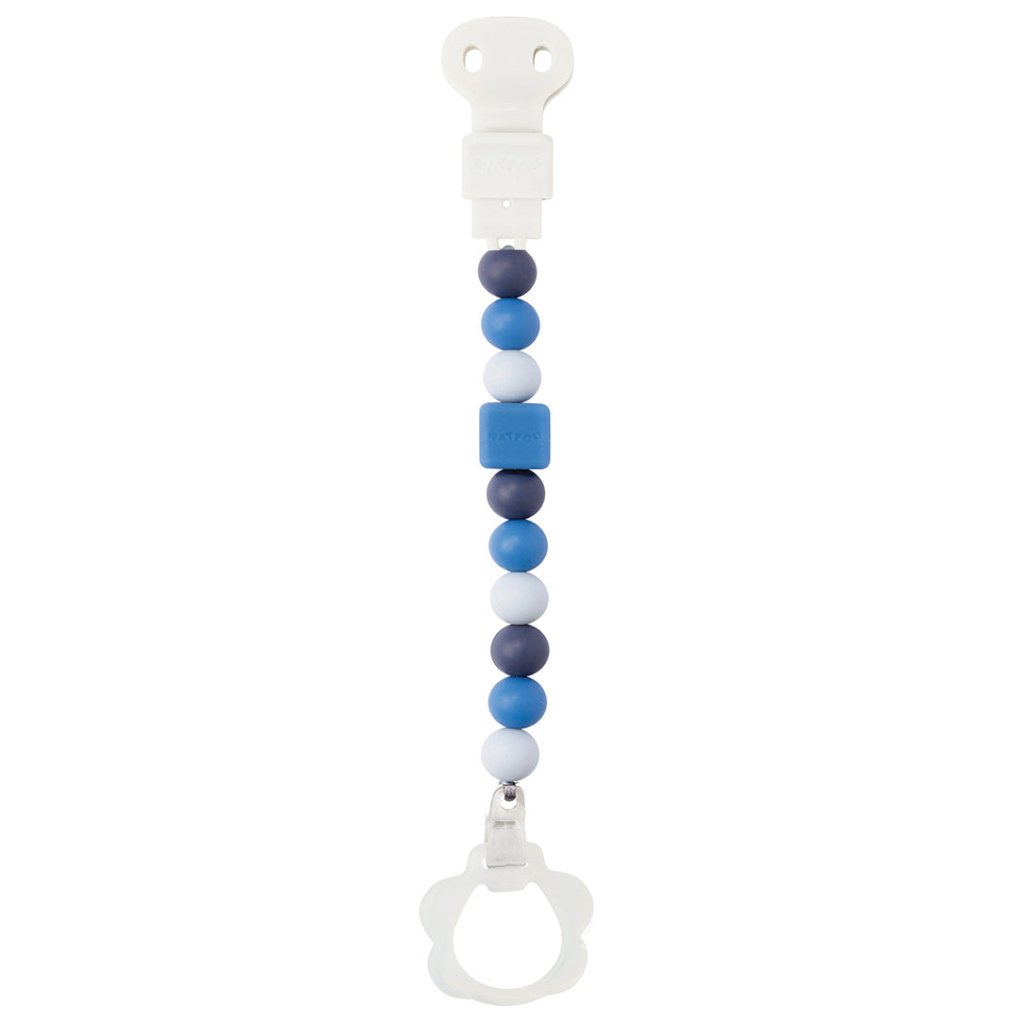 Bambinista-NATTOU-Toys-NATTOU Silicone - Pacifinder Clip Navy