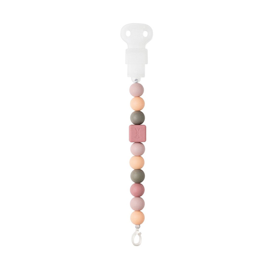 Bambinista-NATTOU-Toys-NATTOU Silicone - Pacifinder Clip Peach