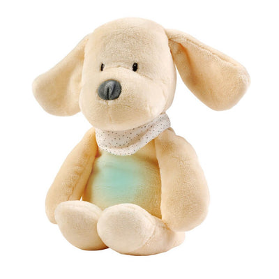 Bambinista-NATTOU-Toys-NATTOU Sleepy Dog Cuddly Nightlight - Vanilla