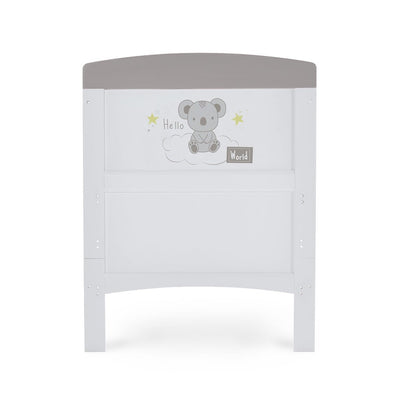 Bambinista-OBABY-Home-OBABY Grace Inspire Cot Bed Hello World Koala - Grey