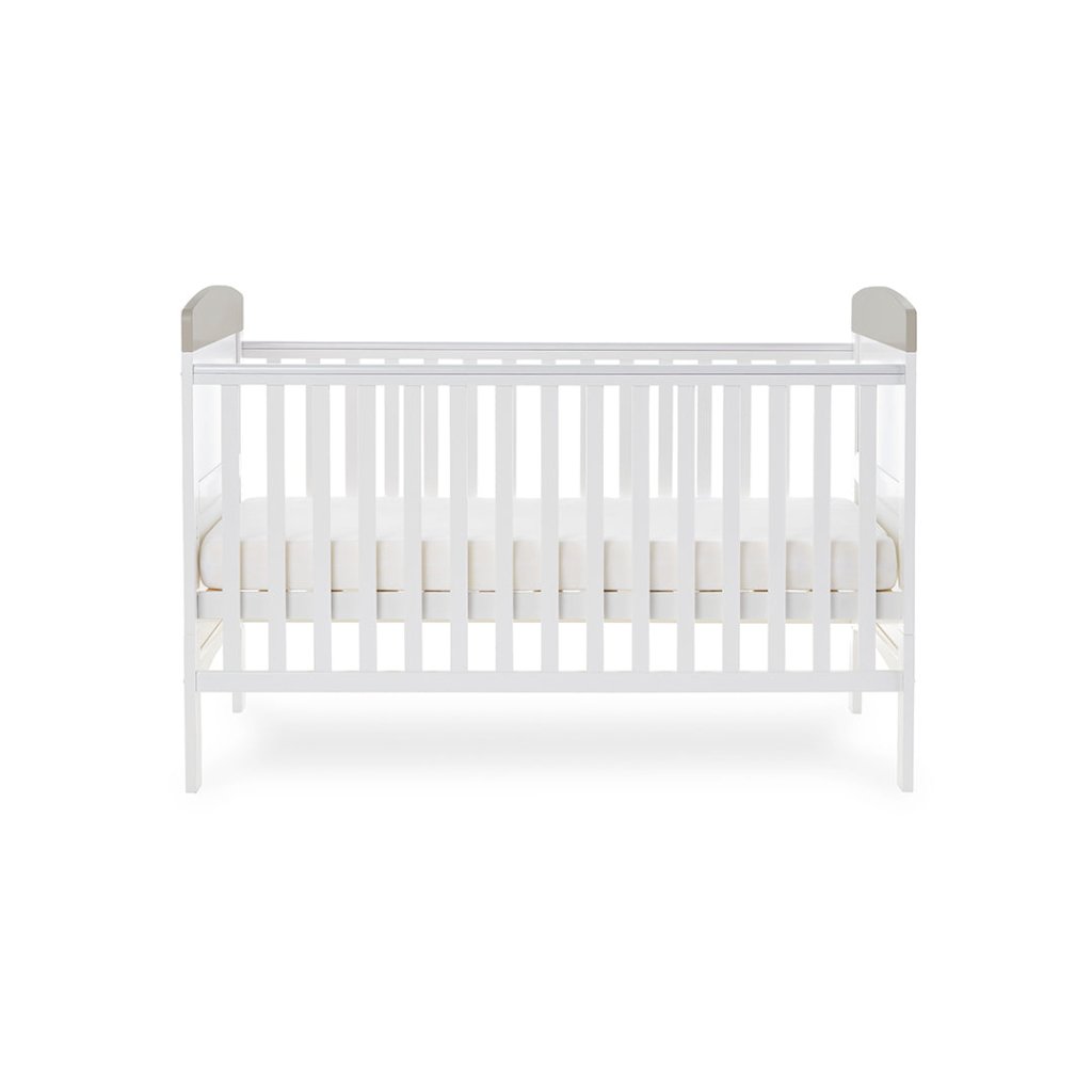 Bambinista-OBABY-Home-OBABY Grace Inspire Cot Bed Hello World Koala - Grey