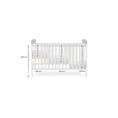 Bambinista-OBABY-Home-OBABY Grace Inspire Cot Bed Hello World Koala - Grey