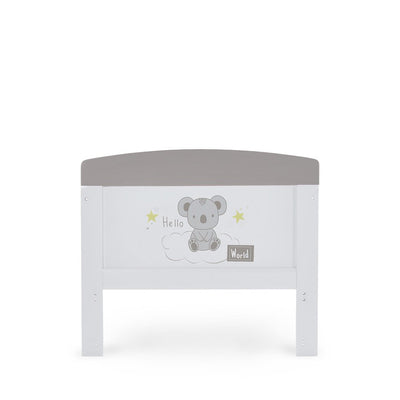 Bambinista-OBABY-Home-OBABY Grace Inspire Cot Bed Hello World Koala - Grey