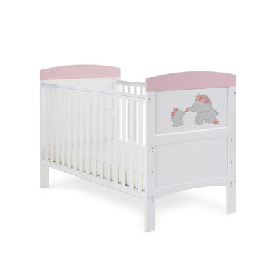 Bambinista-OBABY-Home-OBABY Grace Inspire Cot Bed Me & Mini Me Elephants