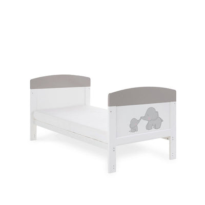 Bambinista-OBABY-Home-OBABY Grace Inspire Cot Bed Me & Mini Me Elephants - Grey