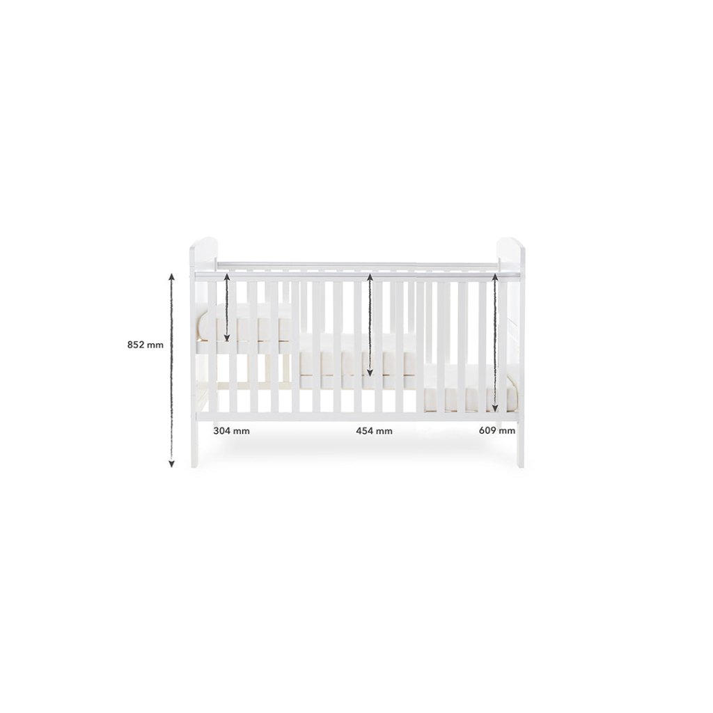 Bambinista-OBABY-Home-OBABY Grace Inspire Cot Bed Rainbow - Multicolour