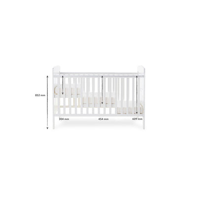 Bambinista-OBABY-Home-OBABY Grace Inspire Cot Bed Rainbow - Multicolour