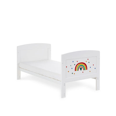 Bambinista-OBABY-Home-OBABY Grace Inspire Cot Bed Rainbow - Multicolour