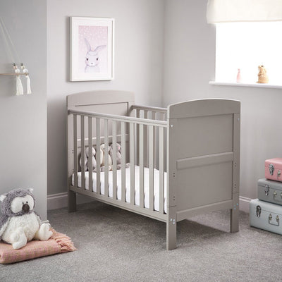 Bambinista-OBABY-Home-OBABY Grace Mini Cot Bed - Warm Grey