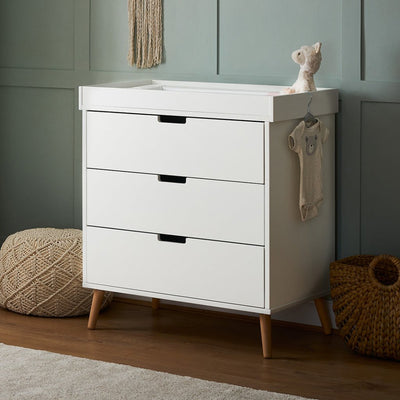 Bambinista-OBABY-Home-OBABY Maya Changing Unit - White with Natural
