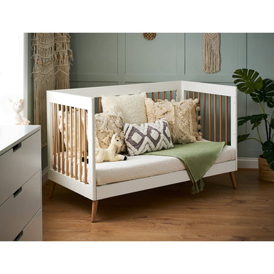 Bambinista-OBABY-Home-OBABY Maya Cot Bed - White with Natural