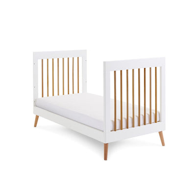 Bambinista-OBABY-Home-OBABY Maya Cot Bed - White with Natural