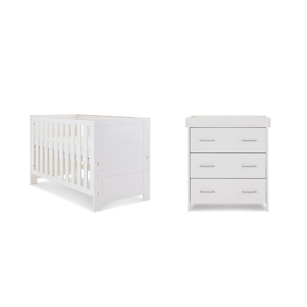 Bambinista-OBABY-Home-OBABY Nika 2 Piece Room Set - White Wash