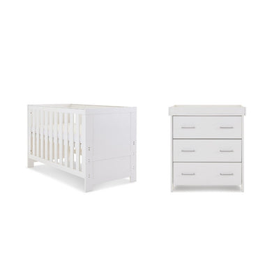Bambinista-OBABY-Home-OBABY Nika 2 Piece Room Set - White Wash
