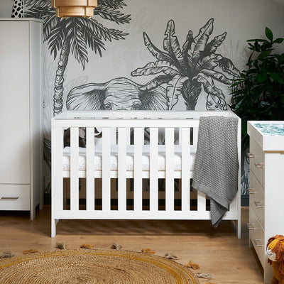 Bambinista-OBABY-Home-OBABY Nika Cot Bed - White Wash