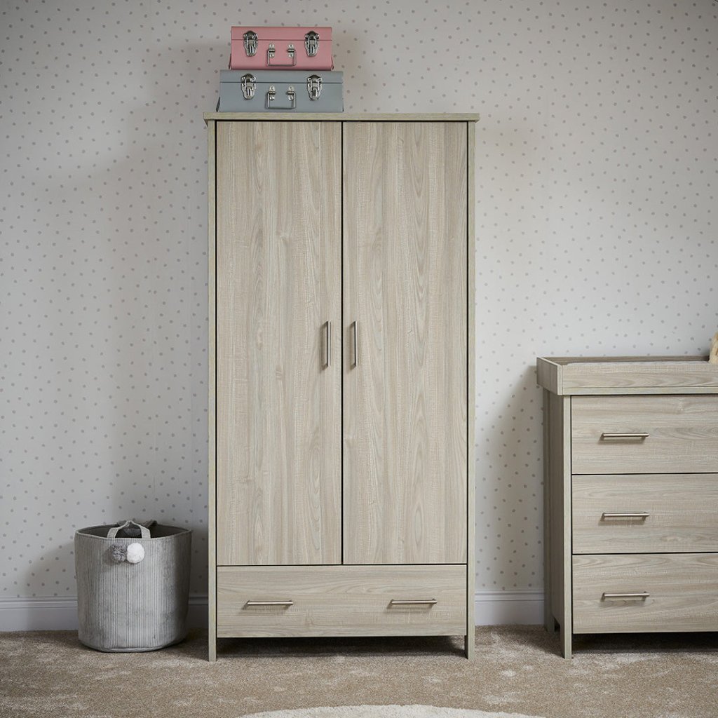 Bambinista-OBABY-Home-OBABY Nika Double Wardrobe - Grey Wash