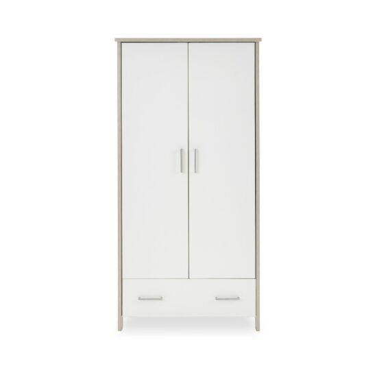 Bambinista-OBABY-Home-OBABY Nika Double Wardrobe - Grey Wash & White