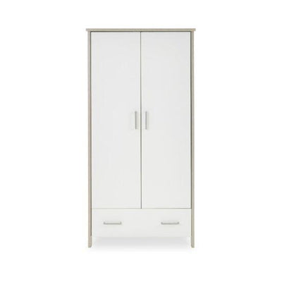 Bambinista-OBABY-Home-OBABY Nika Double Wardrobe - Grey Wash & White