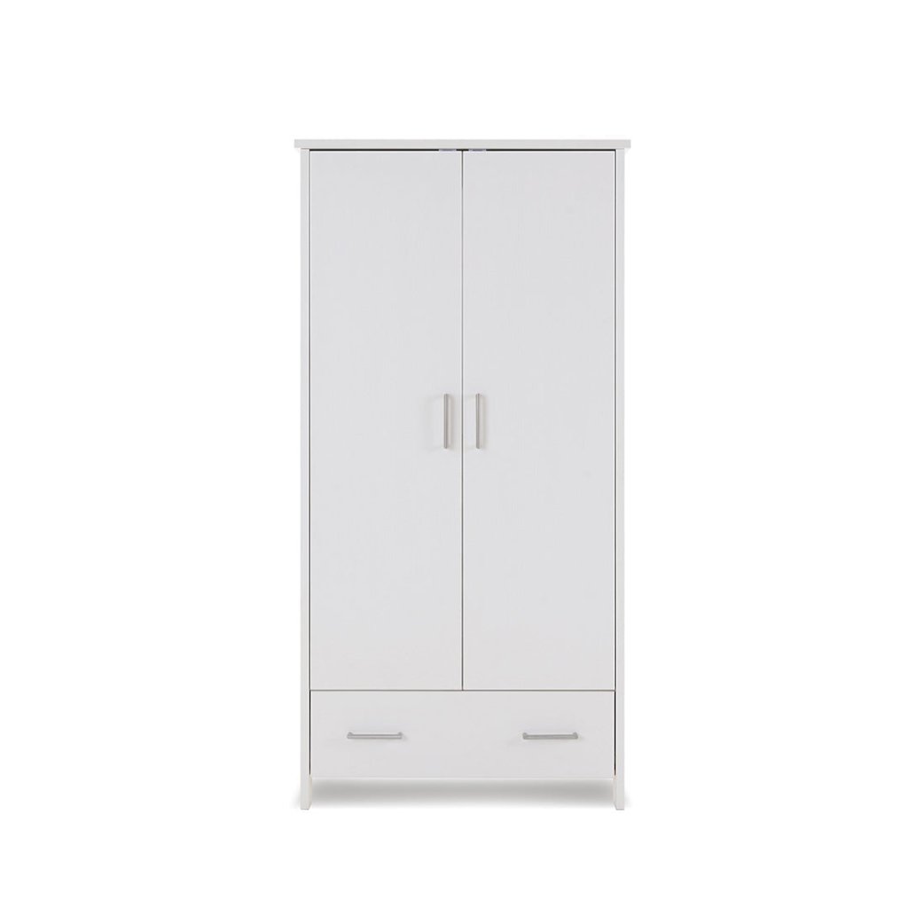 Bambinista-OBABY-Home-OBABY Nika Double Wardrobe - White Wash