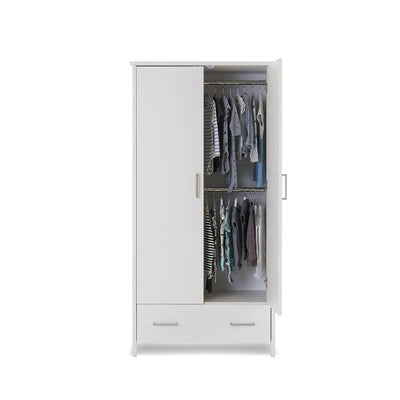 Bambinista-OBABY-Home-OBABY Nika Double Wardrobe - White Wash