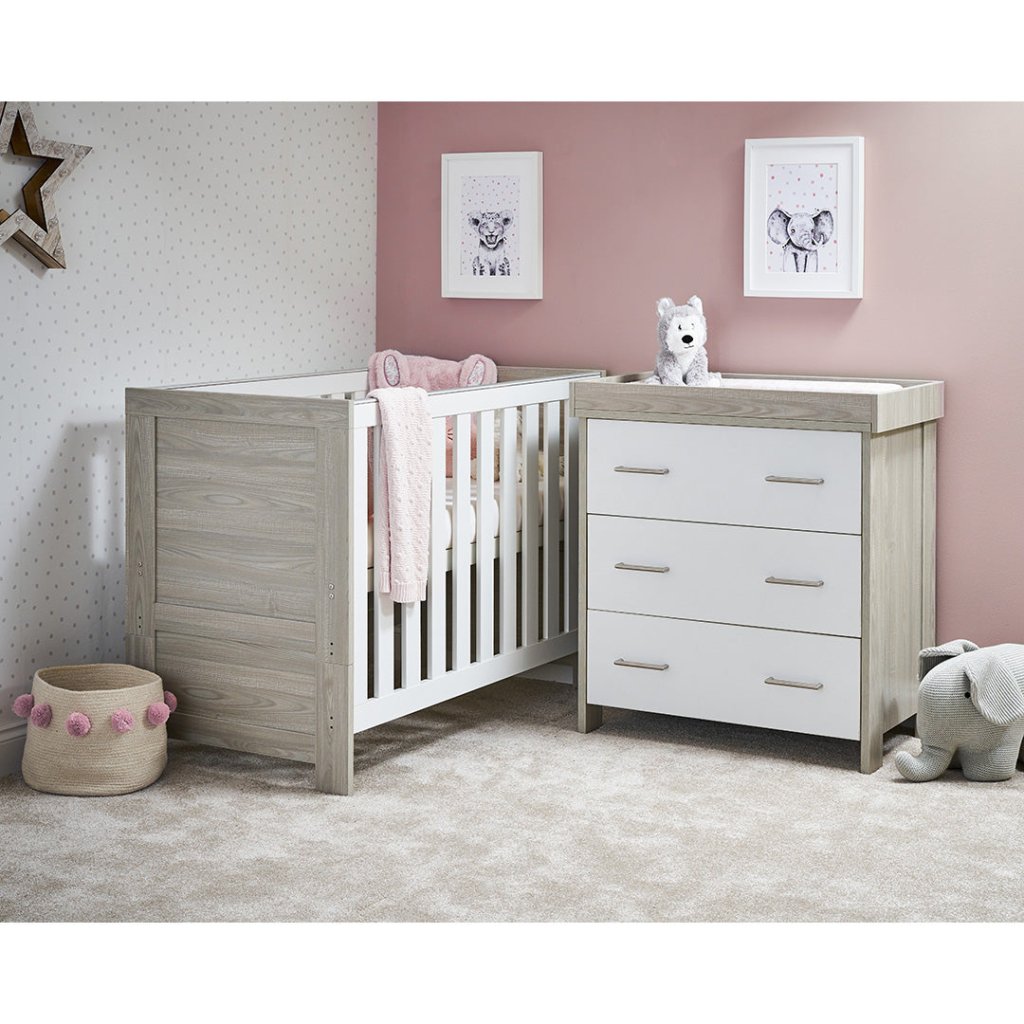 Bambinista-OBABY-Home-OBABY Nika Mini 2 Piece Room Set - Grey Wash & White