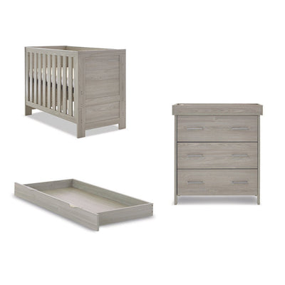 Bambinista-OBABY-Home-OBABY Nika Mini 2 Piece Room Set & Underdrawer - Grey Wash