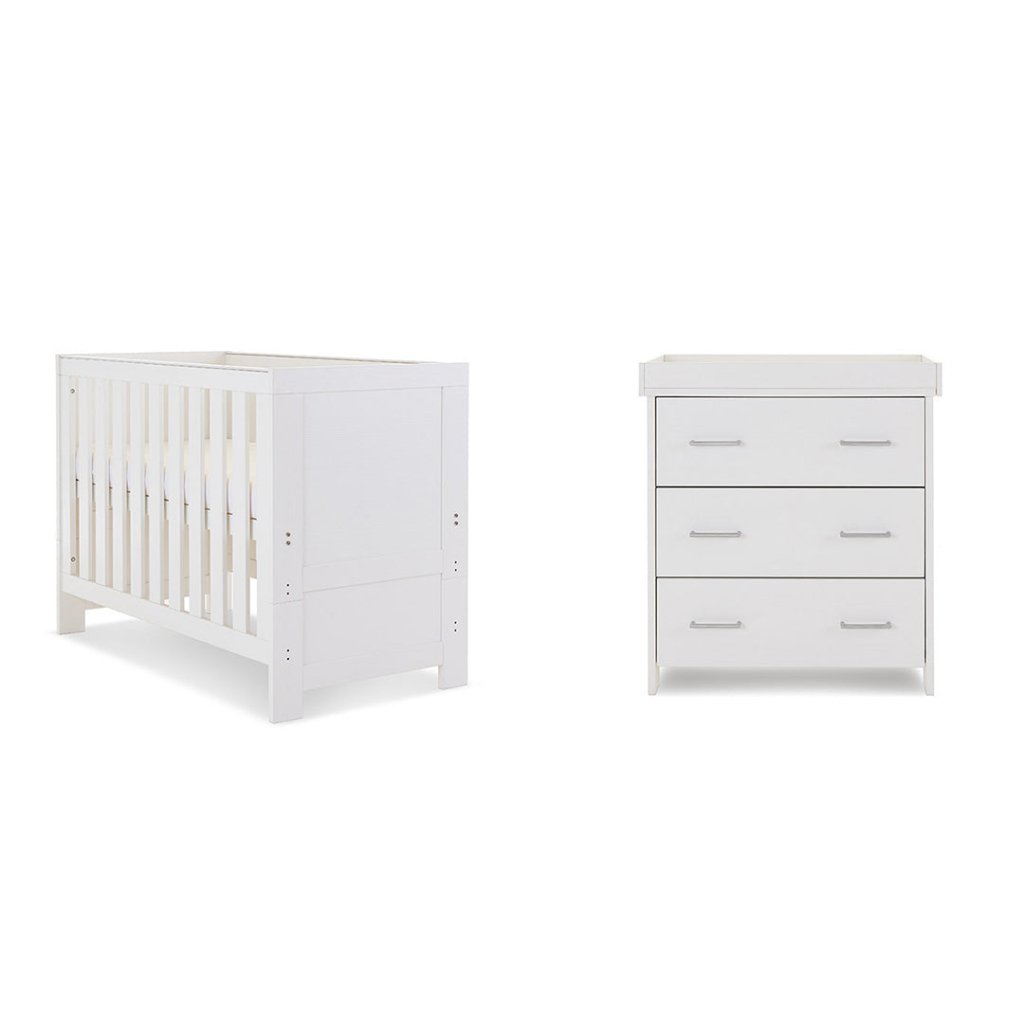 Bambinista-OBABY-Home-OBABY Nika Mini 2 Piece Room Set - White Wash