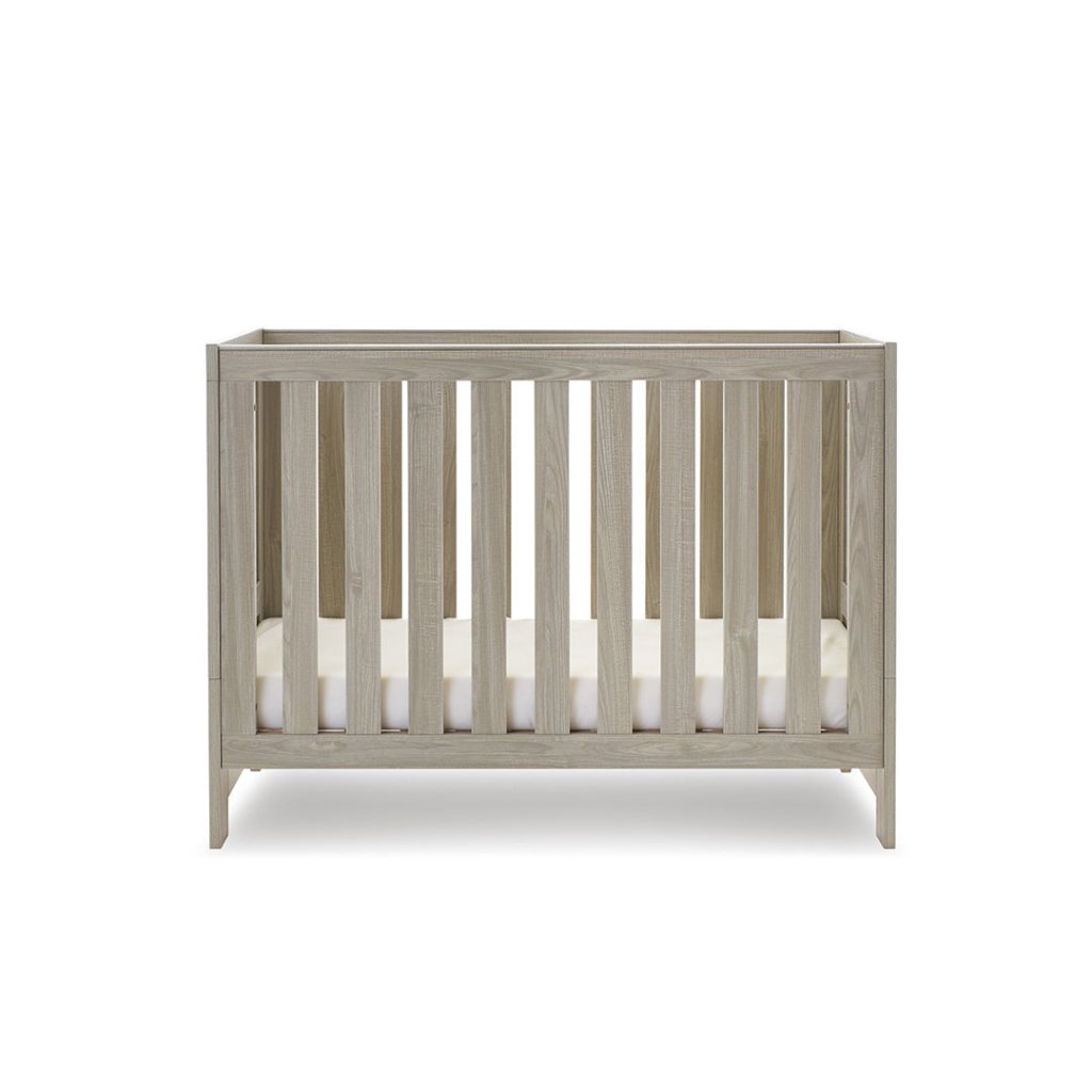 Bambinista-OBABY-Home-OBABY Nika Mini Cot Bed - Grey Wash