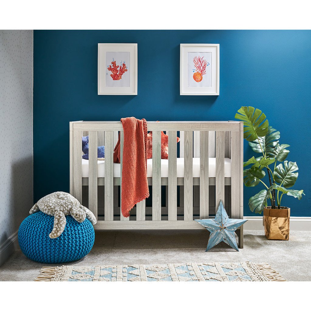 Bambinista-OBABY-Home-OBABY Nika Mini Cot Bed - Grey Wash