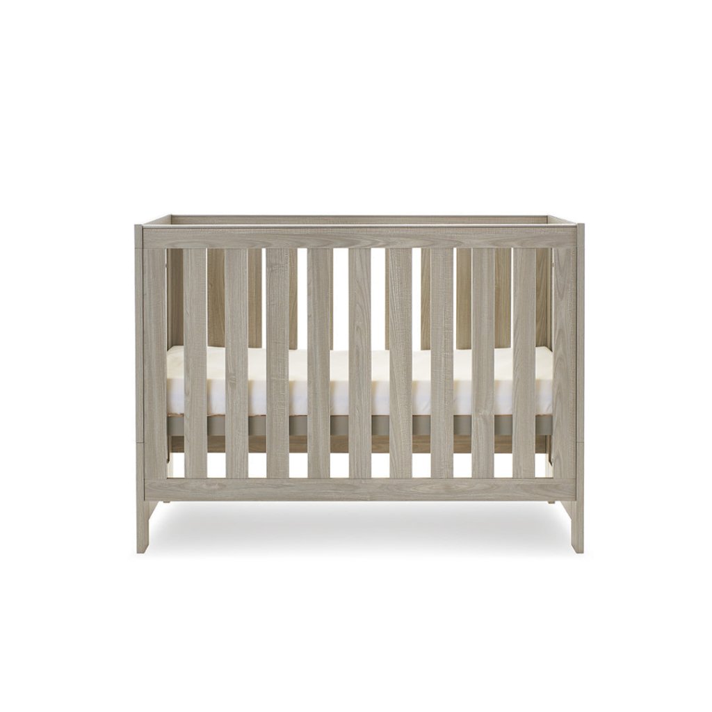 Bambinista-OBABY-Home-OBABY Nika Mini Cot Bed - Grey Wash