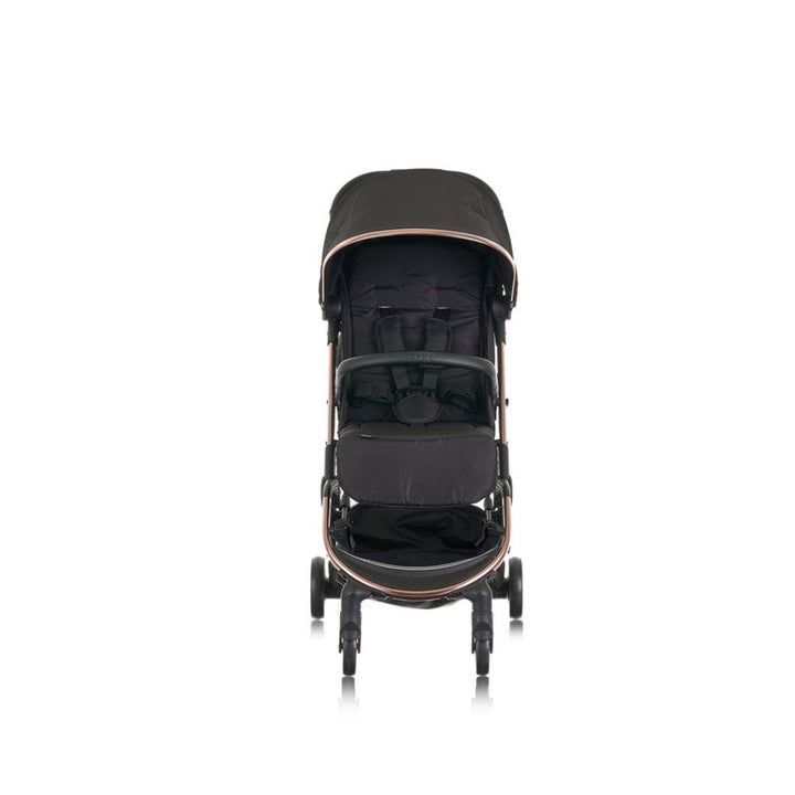OBABY Roo Compact Travel Stroller Black Rose Gold Bambinista