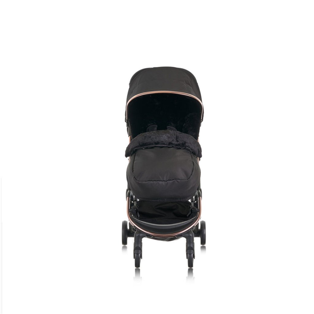Bambinista-OBABY-Travel-OBABY Roo Compact Travel Stroller - Black & Rose Gold