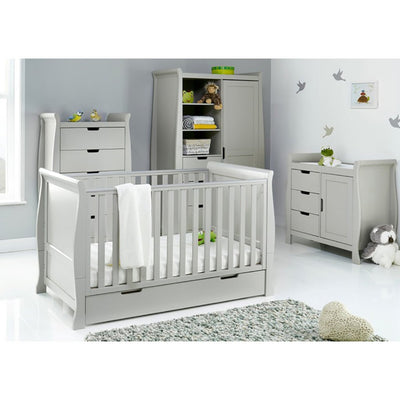 Bambinista-OBABY-Home-OBABY Stamford Classic 4 Piece Room Set - Warm Grey