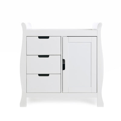 Bambinista-OBABY-Home-OBABY Stamford Classic Sleigh 2 Piece Room Set - White
